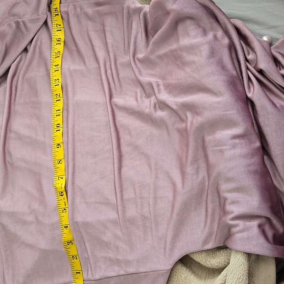 Zara Mauve Pink Slinky Ruched Bodycon Dress Mini with Dolman Sleeves Size S - Picture 11 of 13